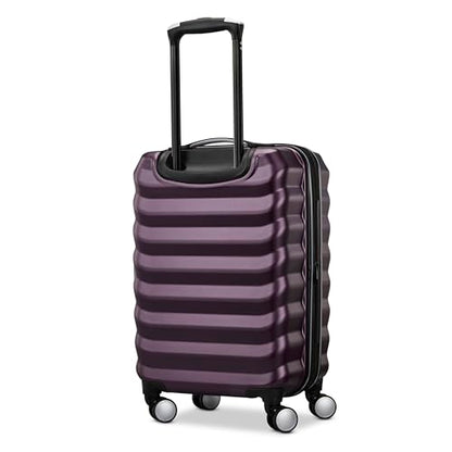 Samsonite Hard-Sided 20-Inch Lightweight Carry On Expandable Element Suitcase: Durable, 360° Spinner Wheels, Adjustable Telescopic Handle, TSA-Approved Lock - Dusk Purple - color: Dusk Purple, size: 20-Inch Carry-On