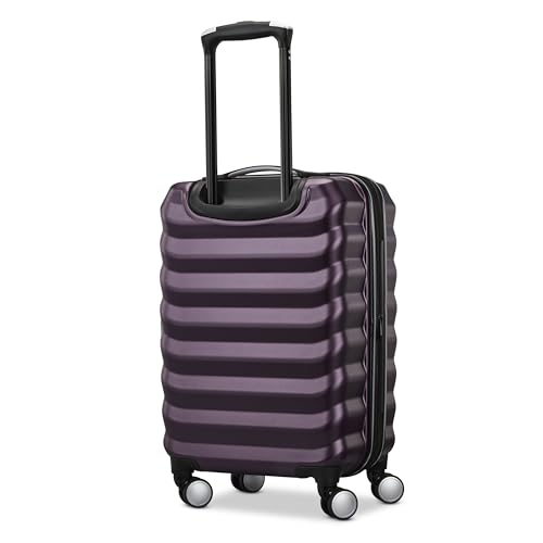 Samsonite Hard-Sided 20-Inch Lightweight Carry On Expandable Element Suitcase: Durable, 360° Spinner Wheels, Adjustable Telescopic Handle, TSA-Approved Lock - Dusk Purple - color: Dusk Purple, size: 20-Inch Carry-On