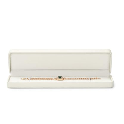 Oirlv Creamy White Long Necklace Box - color: Creamy-white, size: Long Chain Box