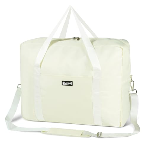 For Frontier Airlines Personal Item Bag 18x14x8 Travel Duffel Bag Carry on - color: Beige (with Shoulder Strap)