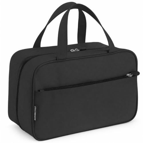 Mothercould Travel Toiletry Bag for Men & Women, Makeup Bag, Large, Black - color: Black, size: Large