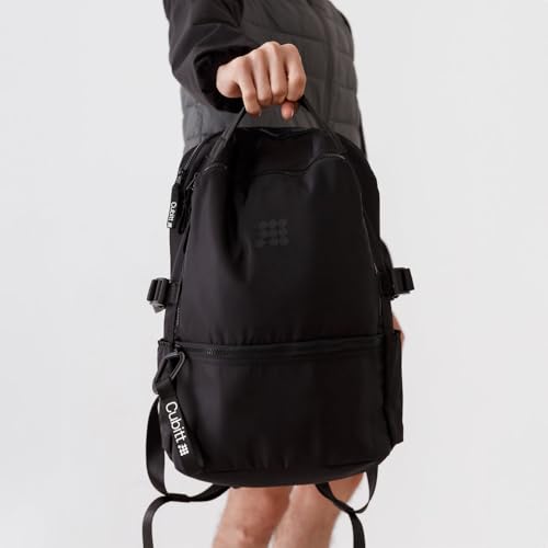 Cubitt Backpack, Lightweight Laptop Backpack | Water-Resistant Backpack for Work, College & Travel with Organizer, 12kg Capacity - color: Obsidian Black