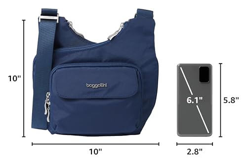 Baggallini Women Criss Cross Crossbody Bag - color: Pacific