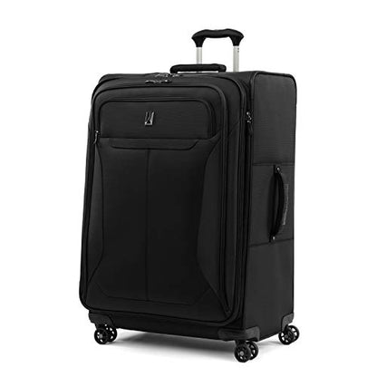 Travelpro Tourlite Softside 3-Piece Set, Expandable Luggage, 4 Spinner Wheels, Lightweight Suitcase, 21" Carry-On, 25" Checked Medium, 29 Check Large, Black - color: Black, size: 3-Piece Set (21/25/29)