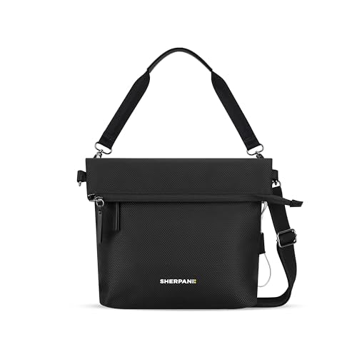 Sherpani Vale, Anti-Theft Crossbody Tote for Women - color: Carbon Black
