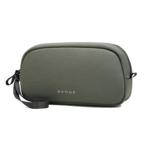 BANGE Organizer Pouch, Electronic Padded Tech Bag, Travel Case for Cords, Charger, Adapter, Cables, Power Bank - color: green, size: S