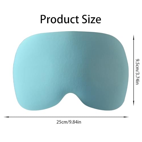 POVVIR 3D Sleeping Eye Mask, Total Blackout Blindfold, Zero Pressure Eye Cover, Breathable Soft Mask, Travel Nap Eye Mask, Deep Night Sleep Mask, Blue - color: Blue