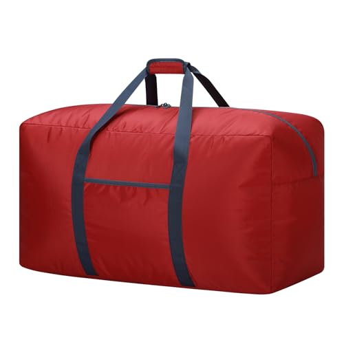 iFARADAY 95L Large Duffle Bag Foldable, Red - color: Red