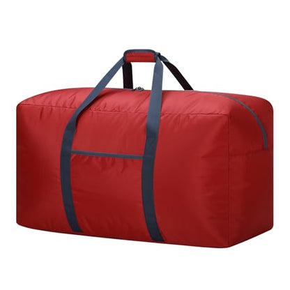 iFARADAY 95L Large Duffle Bag Foldable, Red - color: Red