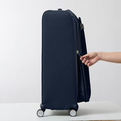 Samsonite Elevation Plus 30-Inch Large Checked Luggage - Expandable Softside Spinner Suitcase - Midnight Blue - color: Midnight Blue, size: Large