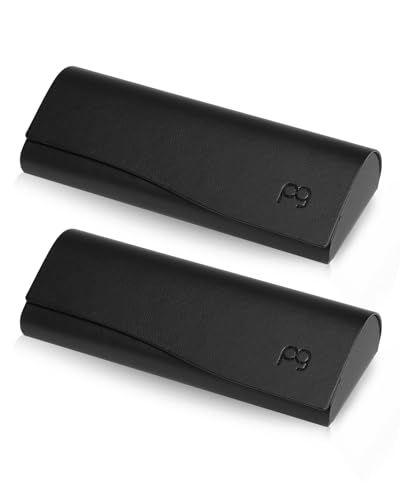 Payne Glasses Slim Glasses Case, Reading Glasses Case - color: Black - 2 Pack