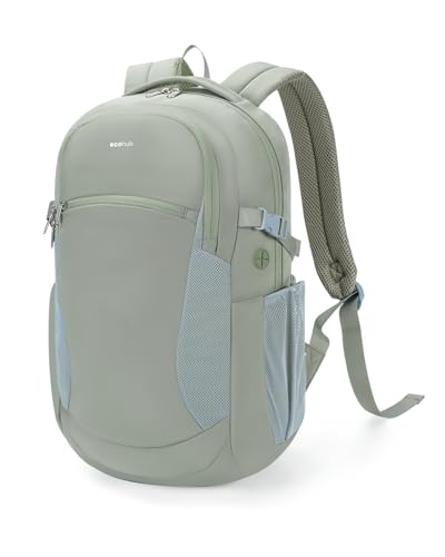 ECOHUB 17" Laptop Backpacks with Laptop Compartment Work Backpack Women Lightweight & Water Resistant Travel Backpack,Green - color: Green-1