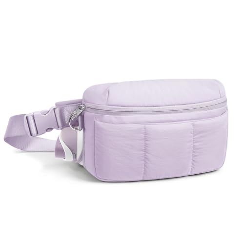 TOPEAST Waist Pack 3.5L Fanny Packs with Water Bottle Holder - color: Lavender