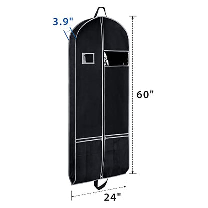 Zilink Long Garment Bags for Dresses Coat Bags for Travel & Storage 60 in