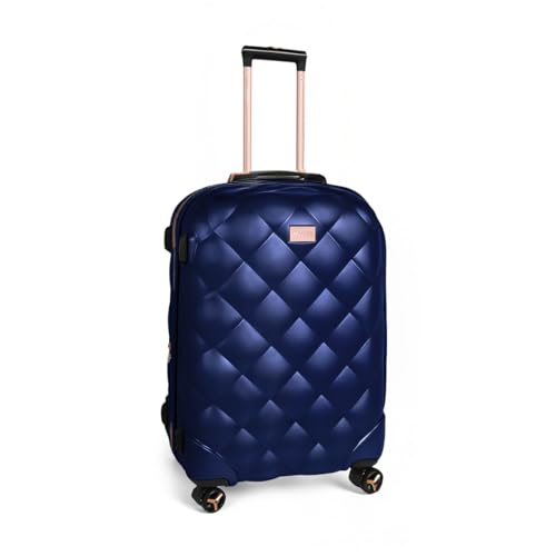 25'' Luggage,Expandable,PC Hardshell Suitcases w/Wheels - color: NAVY, size: 25 inch Single Piece