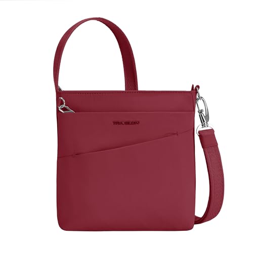 Travelon Anti-Theft Roam Small Crossbody - color: Cranberry