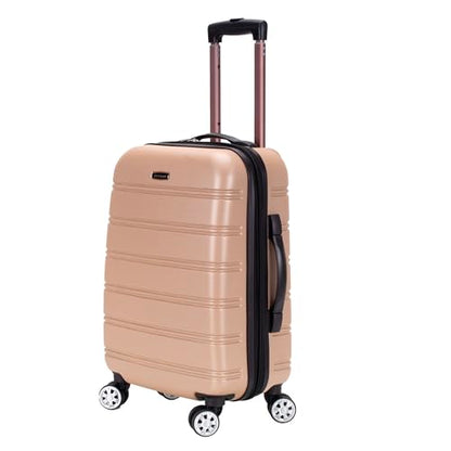 Rockland Melbourne Hardside Expandable Spinner Wheel Luggage, Carry-On 20", Champagne - color: Champagne, size: Carry-On 20"