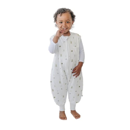 Dreamsuit: Toddler Sleep Sack with Legs, Rayon Made from Bamboo - color: Cactus, size: 2-3T