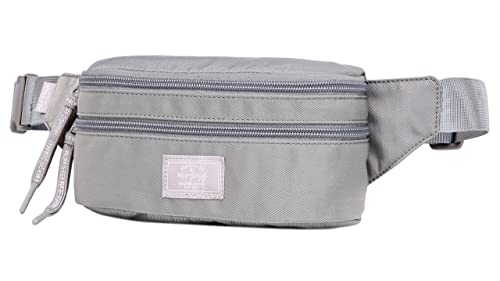 HotStyle 521s Fashion Fanny Pack Small Hiking Waist Bag, 8.0"x2.5"x4.3" - color: S029B, Silver