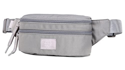 HotStyle 521s Fashion Fanny Pack Small Hiking Waist Bag, 8.0"x2.5"x4.3" - color: S029B, Silver