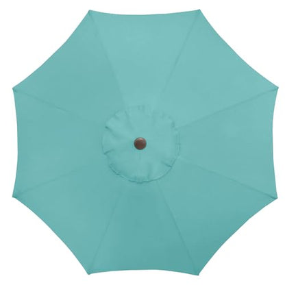 BrylaneHome 9 Ft. Tilt-And-Crank Umbrella - color: Haze