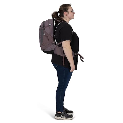 Osprey Sportlite 25L Lightweight Hiking Backpack, Purple OS - color: Graphite Purple, style: 25l - Extended Fit