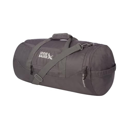 Eddie Bauer Stowaway Packable Duffel Bag, 45L, Dark Smoke - color: Dark Smoke