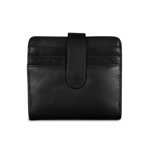 ili New York Bi-Fold Credit Card Wallet for Men & Women - Black - color: Black