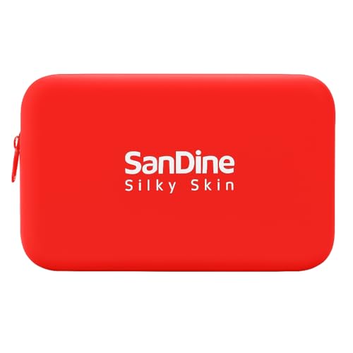 Silicone Makeup Bag Waterproof – Wipes Clean in Seconds – Travel Cosmetic Pouch & Toiletry Organizer for Women, Men – Soft Food-Grade Silicone, Leakproof Beauty Bag for Purse, Gym, Beach (Red) - color: RED