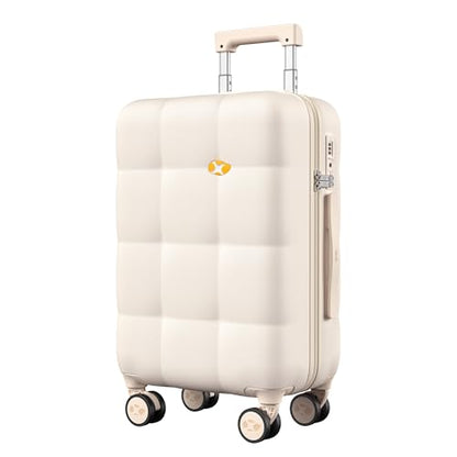 MGB Carry On Luggage 22x14x9 Airline Approved, Suitcases with Wheels, Cream - color: Cream, size: Carry-On 20 Inch