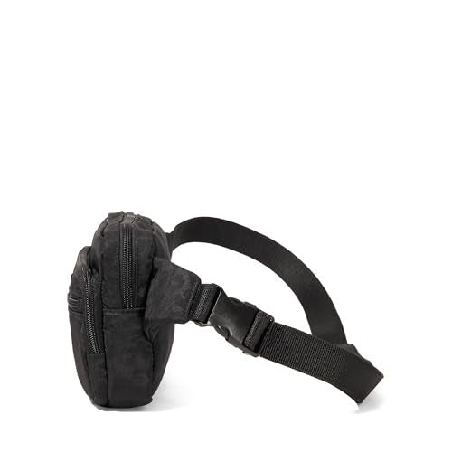 Baggallini Securtex Anti-Theft Belt Bag - color: Black Cheetah Emboss