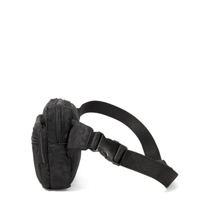 Baggallini Securtex Anti-Theft Belt Bag - color: Black Cheetah Emboss