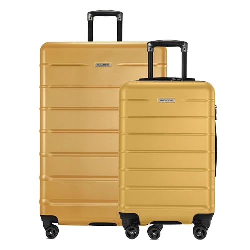 Ricardo Beverly Hills Cambria Hardside Luggage | Stylish Suitcase with Wheels for Effortless Travel, Expandable and Secure TSA-Locked Packing, 2-Piece Set (20", 29") Mango Tango - color: Mango Tango, size: 2-Piece Set (20, 29)