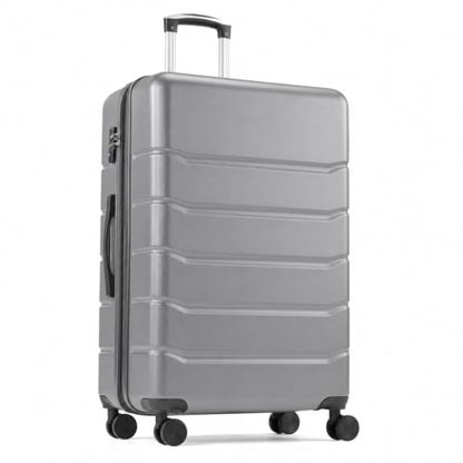 Simple Deluxe 24 Inch Hardside Carry On Luggage with Spinner Wheels - color: Light Grey, size: 24 inch