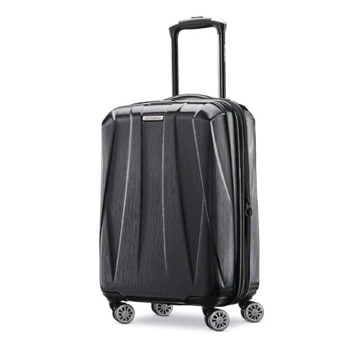 Samsonite Centric 2 Hardside Expandable Luggage with Spinner Wheels, Black, Carry-On 20-Inch - color: Black, size: Carry-on Spinner