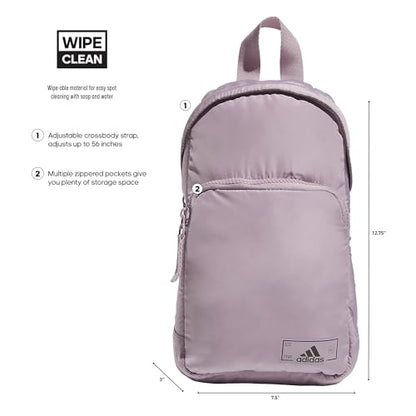 adidas Essentials Sling Bag - color: Preloved Fig Purple/Black/2