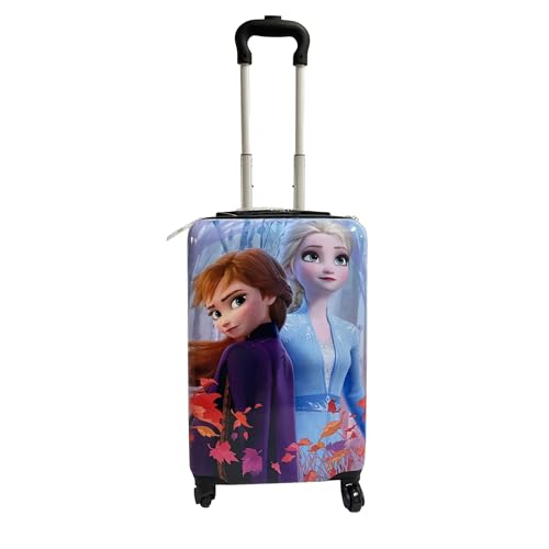 Fast Forward 20 Inches Frozen Suitcase For Kids - Hard Sided Tween Spinner Travel Trolley Kids Suitcase For Girls With Wheels - style: Frozen