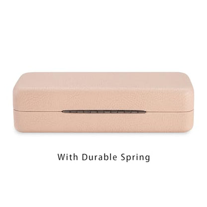 TRIUMPH VISION Sunglasses Case Hard Shell Glasses Case Eyewear Eyeglasses - color: Beige, size: Large for sunglasses
