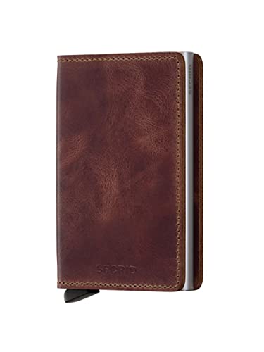 Secrid - color: Brown, size: 6.5 x 10.2 x 2.1 cm