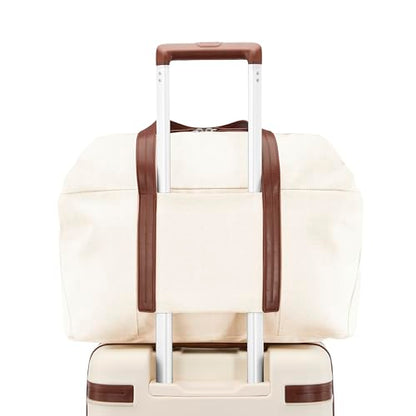 Samsonite Virtuosa Weekender Duffel Overnight Bag with Laptop Computer Sleeve - color: Off White