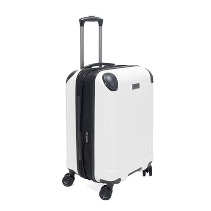 Kenneth Cole Reaction Flying Axis 20" Hardside Expandable 8-Wheel Spinner Carry-On Suitcase, Coconut White - color: Coconut White, size: 20-Inch Carry On
