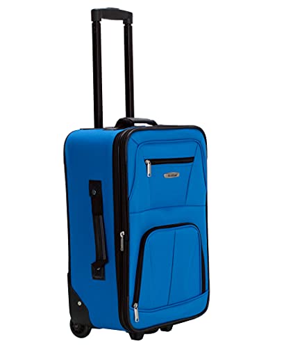 Rockland Journey Softside Upright Luggage Set,Expandable, Blue, 4-Piece (14/19/24/28) - color: Blue, size: 4 Piece (28"/24"/19"/14" Tote)