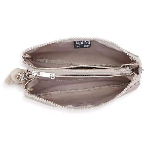 Kipling Women's Creativity Large Pouch, Versatile Cosmetics Kit, Lightweight Travel Organizer - color: Metallic Glow