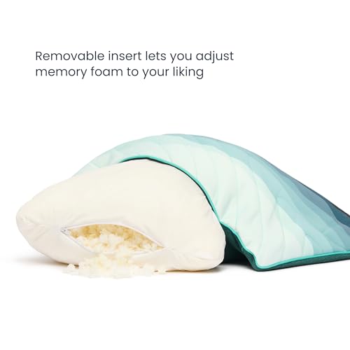 Rumpl Camp Pillow - Packable, Adjustable Comfort for Outdoors and Travel, Midnight Retro Stripes - color: Midnight Retro Stripes
