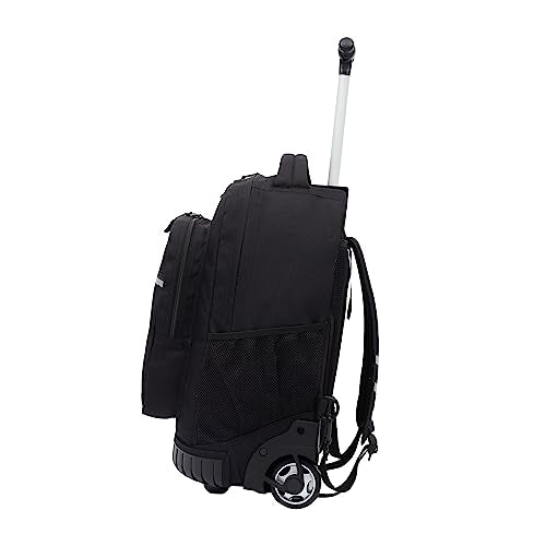 Travelers Club 18" Rolling Backpack with Shoulder Straps, Black - color: Black, size: 18 Inch
