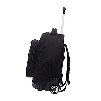 Travelers Club 18" Rolling Backpack with Shoulder Straps, Black - color: Black, size: 18 Inch