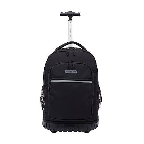 Travelers Club 18" Rolling Backpack with Shoulder Straps, Black - color: Black, size: 18 Inch