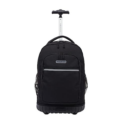 Travelers Club 18" Rolling Backpack with Shoulder Straps, Black - color: Black, size: 18 Inch