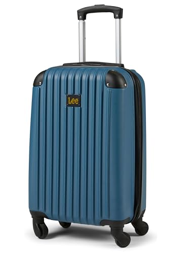 Lee Carry On Luggage with Wheels, 21" TSA Approved Hard Shell Suitcase - color: Navy