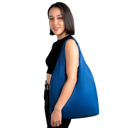 Nanobag Standard 19L Tote Foldable Packable Reusable Grocery Shopping Bag - color: Navy